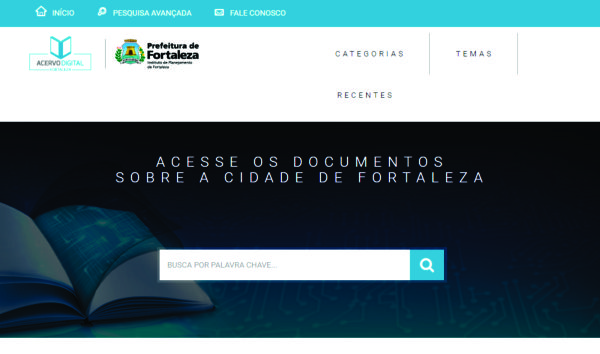 Barra busca site acervo digital.