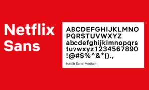 netflix sans fonte tipografia